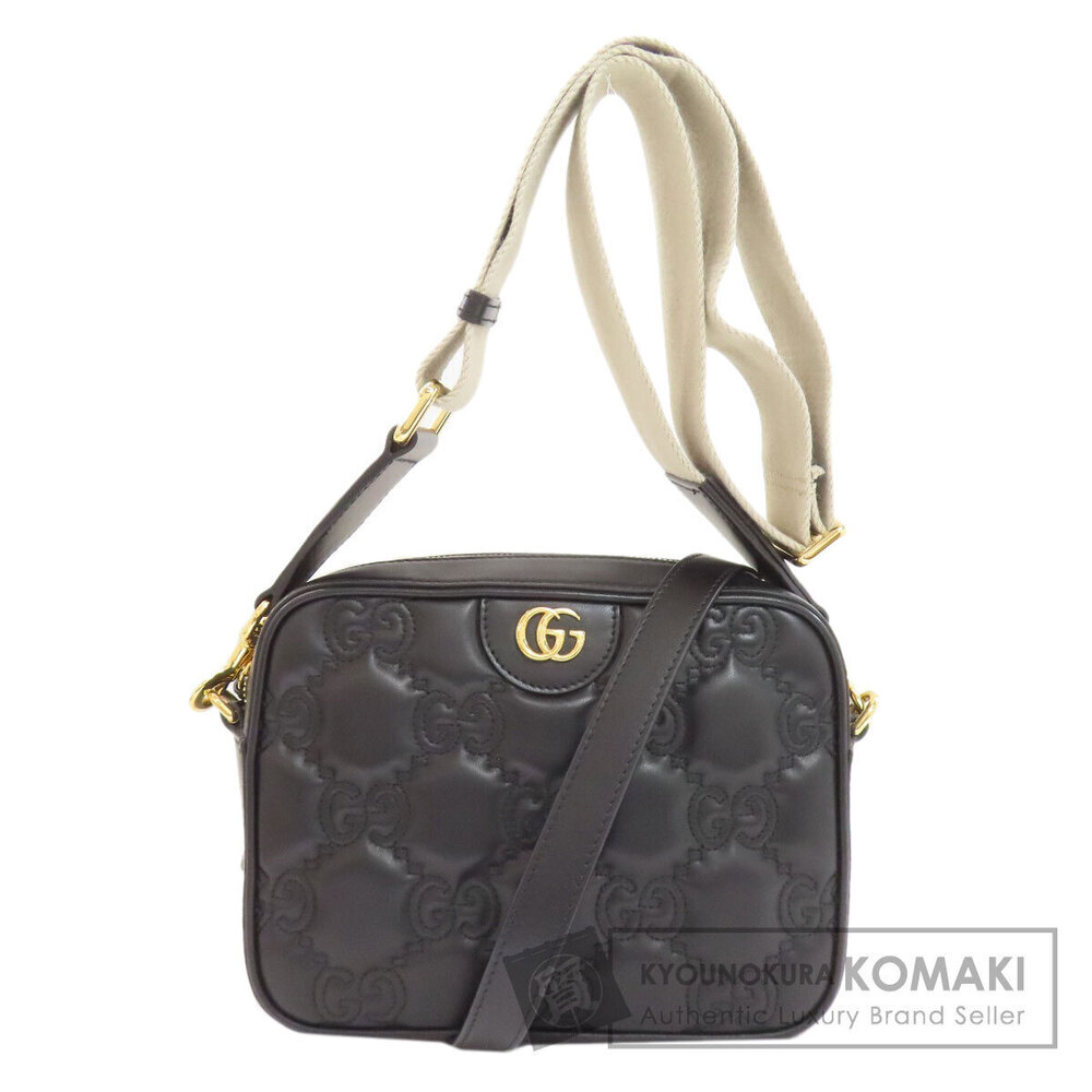 GUCCI GG Matelasse Shoulder Bag Calfskin